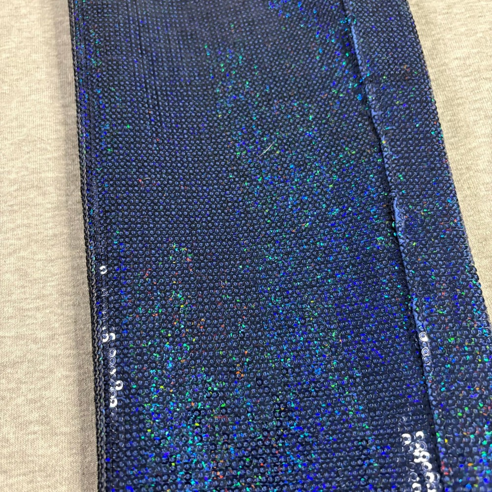 Siwy Hannah Marine Blue Sequin Skinny Pants Lined Glam Party Disco Size 29 - Picture 12 of 12